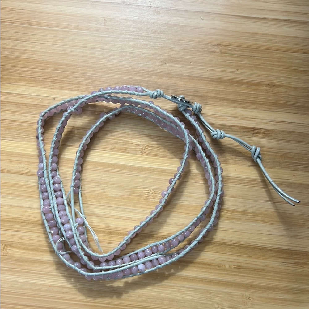 Victoria Emerson Pink/purple Beaded Wrap Bracelet